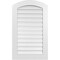 Ekena Millwork Arch Top Surface Mount PVC Gable Vent: Non-Functional, w/ 3-1/2"W x 1"P Standard Frame, 24"W x 38"H GVPAR24X3801SN - alternate 1